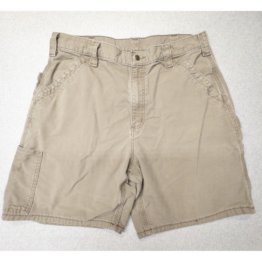 Carhartt B147 LBR Cargo Cotton Work Shorts Mens 36 Outdoors Workwear Farming